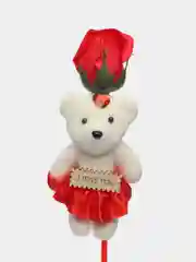 Алый букет из мыльных роз