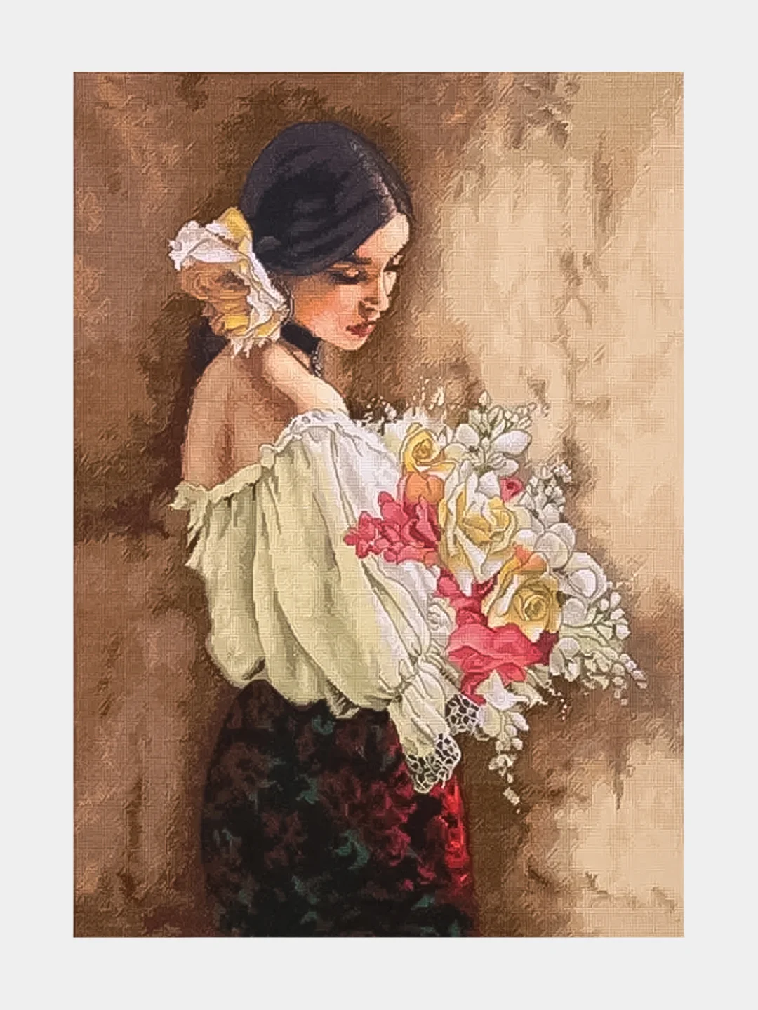 Коралловый алмазная мозаика на подрамнике , 40 х 50