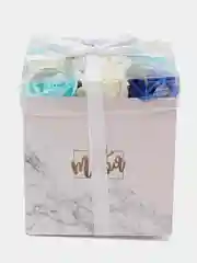 Голубой букет из мыла "Розы", подарочный, в коробке, 9 шт