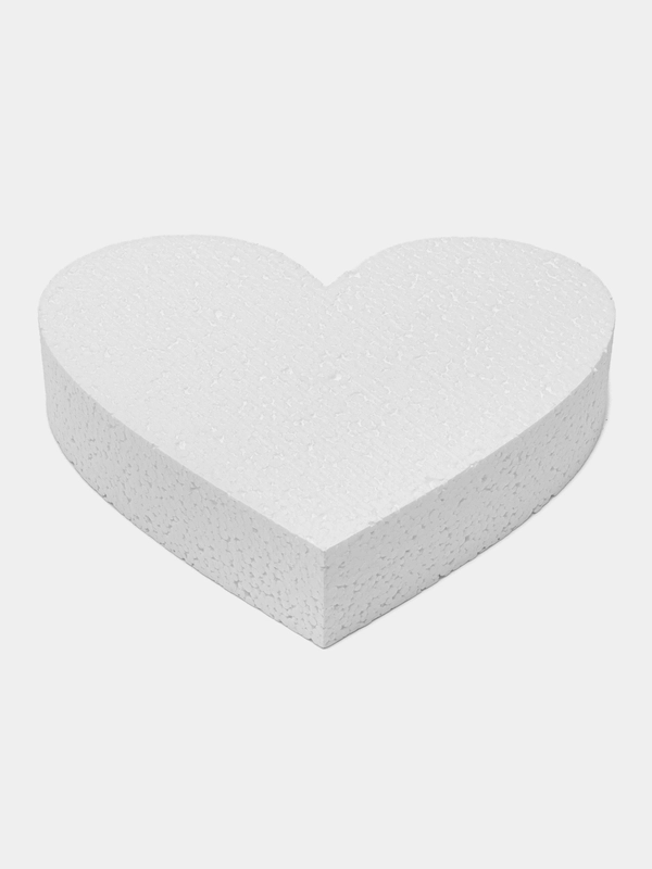 Заготовка из пенопласта Сердце 20*20 см 1 шт