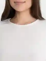 Белый женский топ с длинным рукавом, с завязками