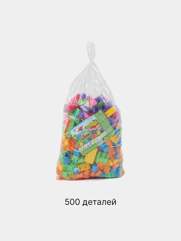Детский блочный конструктор "Комби Блок" 35/50/100/150/200/300/400/500 шт, крупные детали