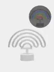 Пудровый светильник неоновый (USB в комплекте)