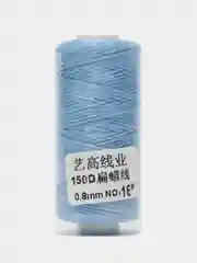 Небесно-голубой вощеная нить для кожи, 50м, нитка 0.8 мм