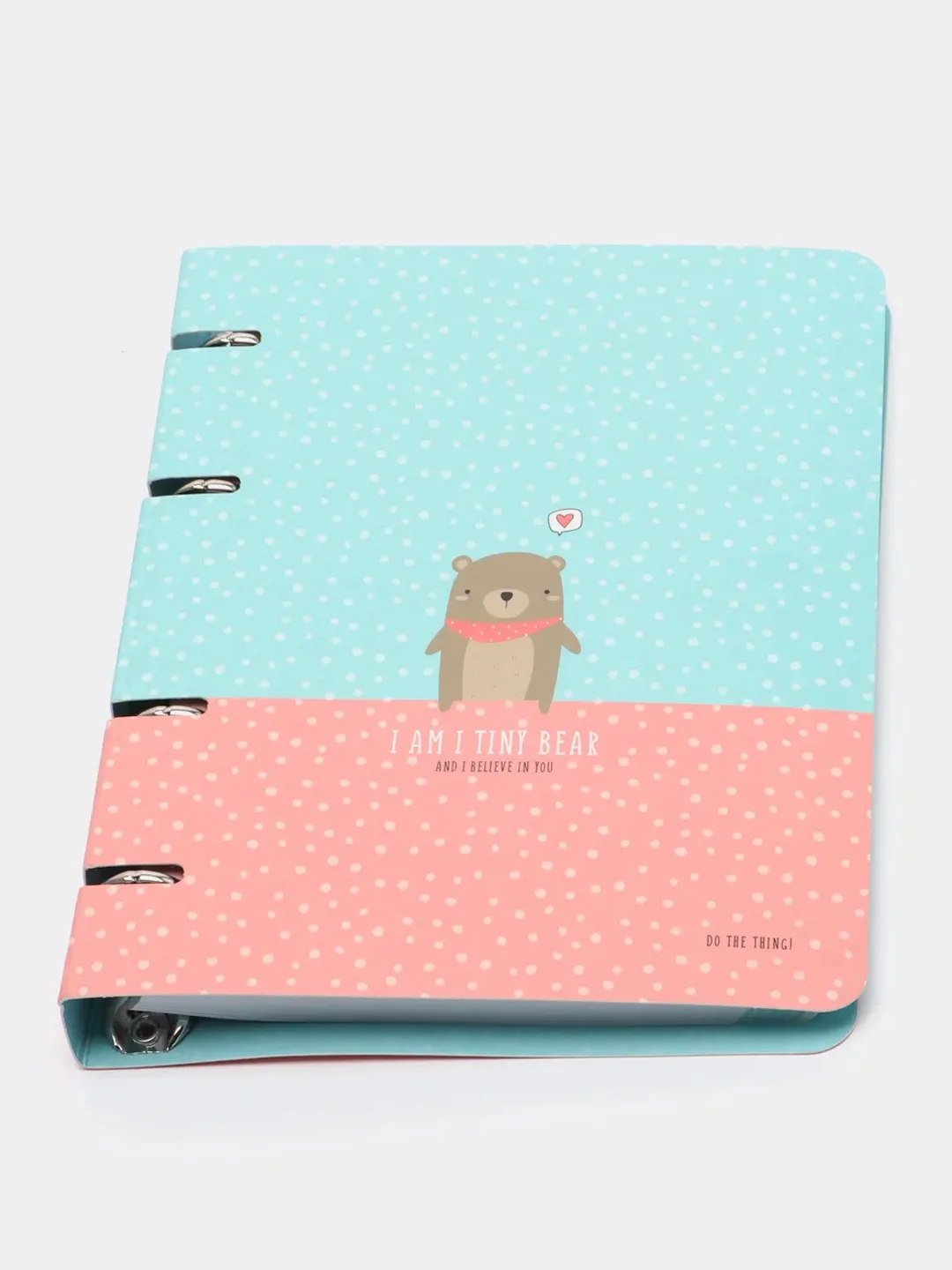 Тетрадь на кольцах А5, 120 л., "Tiny bear"
