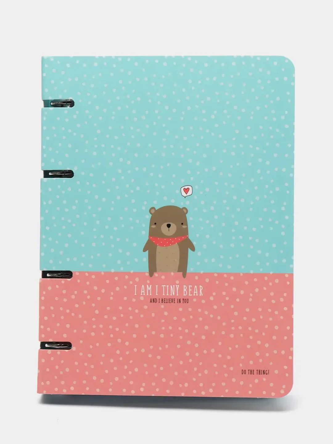 Тетрадь на кольцах А5, 120 л., "Tiny bear"