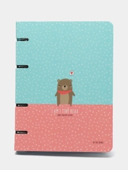 Тетрадь на кольцах А5, 120 л., "Tiny bear"