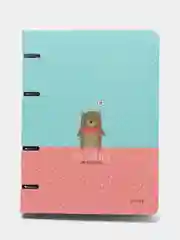 Тетрадь на кольцах А5, 120 л., "Tiny bear"