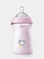Бутылочка CHICCO Natural Feeling,6мес.+,сил.соска с флексорами,330мл., розовая