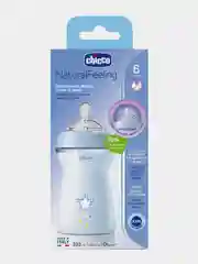 Бутылочка Natural Feeling,6мес.+,сил.соска с флексорами,330мл., голубая