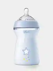 Бутылочка Natural Feeling,6мес.+,сил.соска с флексорами,330мл., голубая