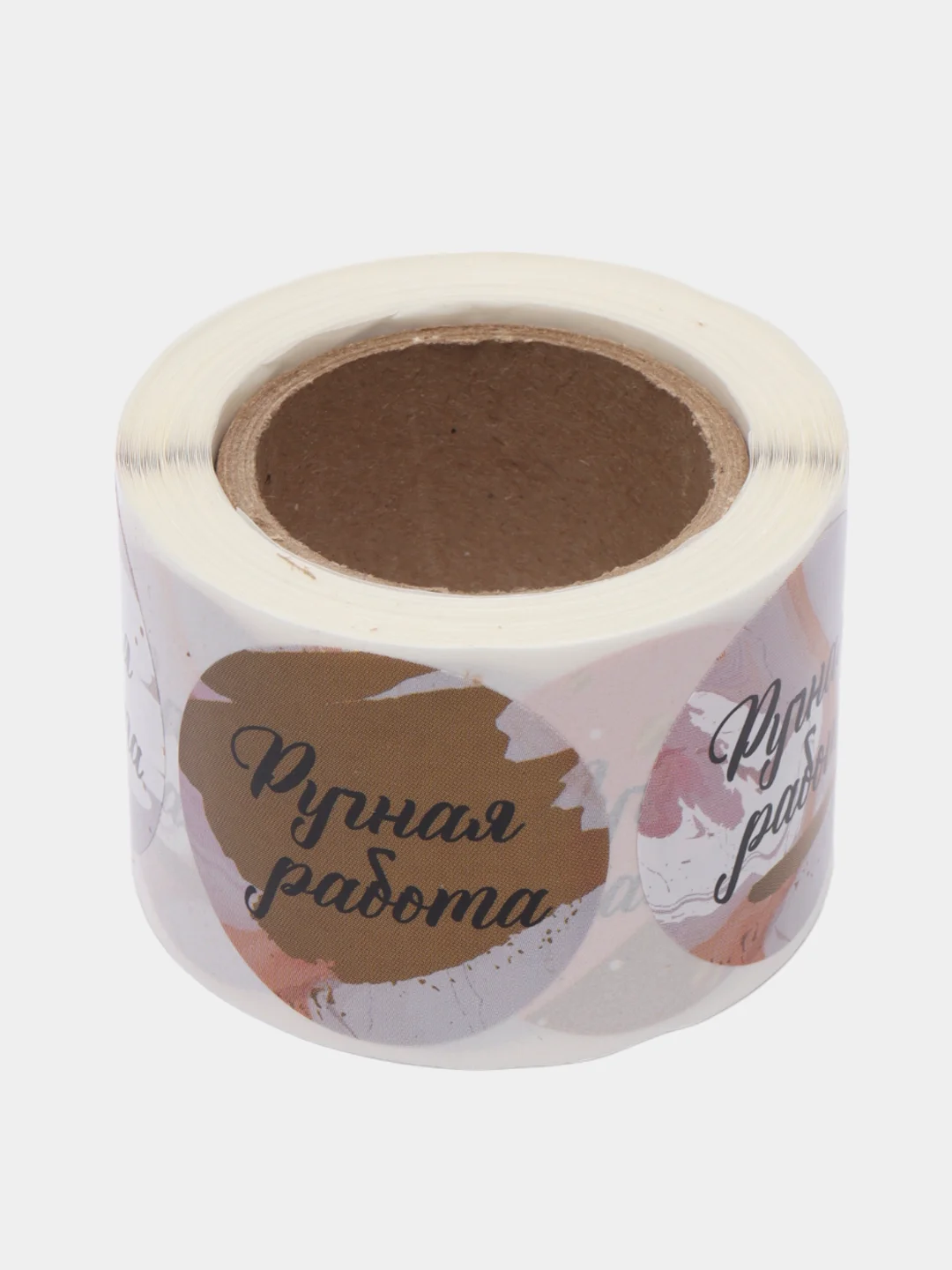 Наклейки для бизнеса,цветов и подарков "Handmade", 4,4 х 4,4 см, набор 252 шт