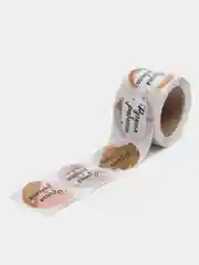 Наклейки для бизнеса,цветов и подарков "Handmade", 4,4 х 4,4 см, набор 252 шт