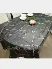 Черный скатерть клеенка на стол Экокожа 110х140см