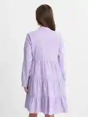 Сиреневый женское платье из вельвета