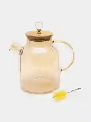 Алый чайник заварочный, с металлическим фильтром, 3 объема
