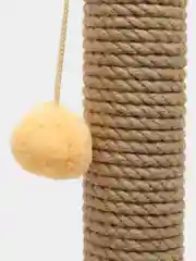 Бежевый когтеточка для кошек с игрушкой 30*30*50