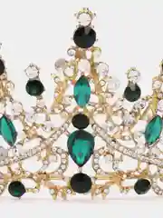 Зеленый корона диадема свадебная