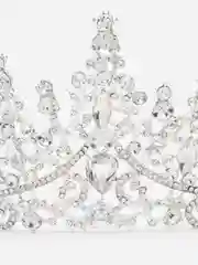 Серебряный корона диадема свадебная
