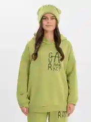 Зеленый спортивный костюм, женский, тройка: толстовка, брюки, шапка