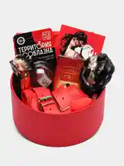 Красный подарочный набор для взрослых, 18+