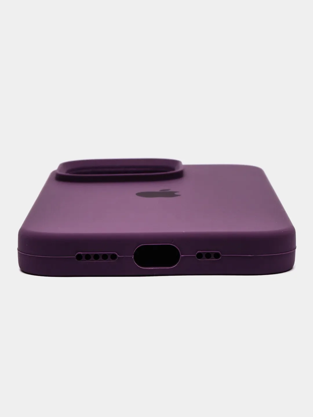 Пурпурный чехол Silicone Case для iPhone 14, 14 Pro, 14 Plus, 14 Pro Max, с закрытым низом