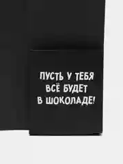 Открытка с местом под шоколадку С ДЭ РЭ, размер 19см х 8,1см