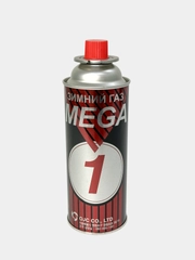 Газовый баллон "Мега 1", 220 гр, Корея, для портативных горелок, плит