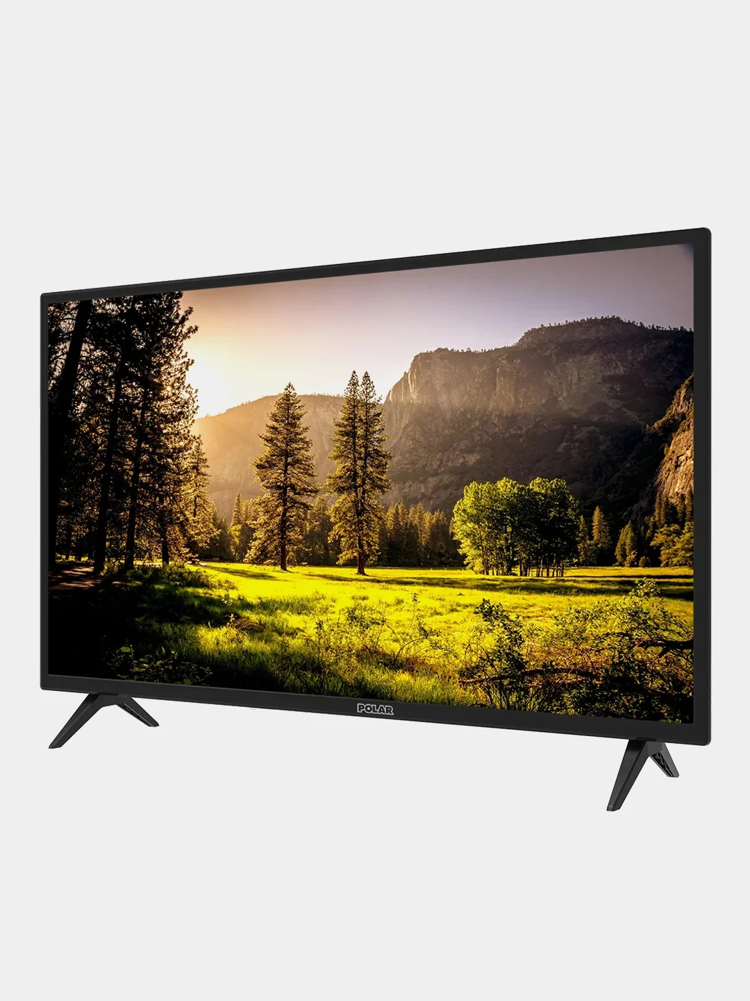 Черный телевизор 32" Polar P32L23T2C, HD, черный