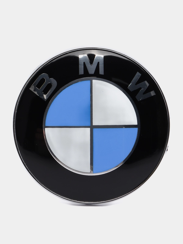 Эмблема BMW 82 мм (бмв) на капот и крышку багажника сменная заглушка 82 мм