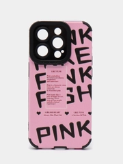 Чехол для айфона Pink на iPhone 11, 12, 13, 14, 15, Pro, Pro Max, Plus, Mini