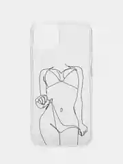 Бордовый прозрачный чехол для iPhone 15/14/13/12/11/Pro/Max/Mini/Plus/Xr/Xs/X/7+/8/SE, с принтом
