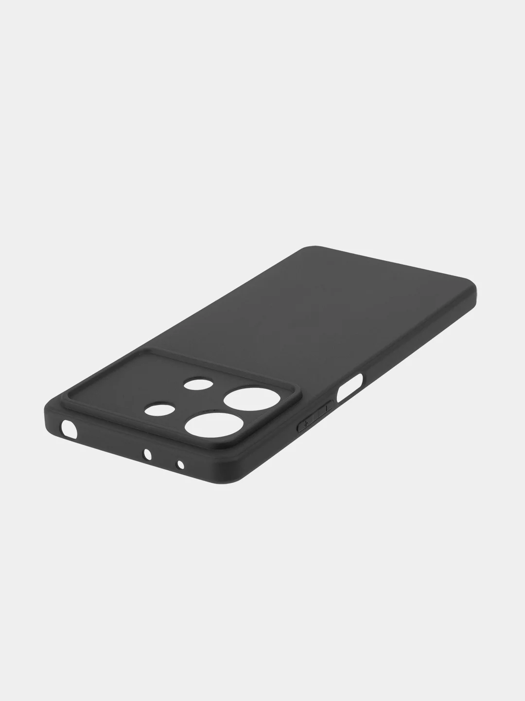 Черный чехол для Xiaomi Poco X6 Pro/ Redmi K70E силиконовый BROSCORP матовый/ прозрачный тонкий