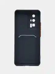 Морской чехол для Xiaomi POCO F5 Pro (Поко Ф5 Про), с карманом для карт, прозрачный