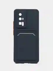 Морской чехол для Xiaomi POCO F5 Pro (Поко Ф5 Про), с карманом для карт, прозрачный
