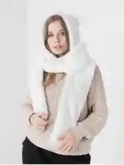 Шапка с ушками.Женская шапка с ушами медведя/ шарф/варежки/капюшон