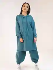 Морской костюм спортивный женский, свободный, с капюшоном,оверсайз