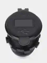 Белый розетка USB врезная с быстрой зарядкой автомобильная круглая, 12V-24V