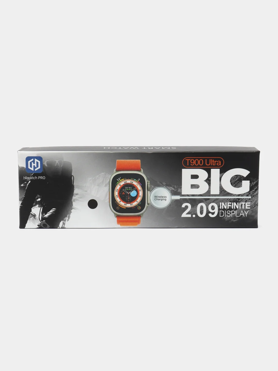 Оранжевый умные смарт-часы Smart Watch T800 Ultra, T900 Ultra, 49 мм, звонки, уведомления