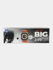 Оранжевый умные смарт-часы Smart Watch T800 Ultra, T900 Ultra, 49 мм, звонки, уведомления