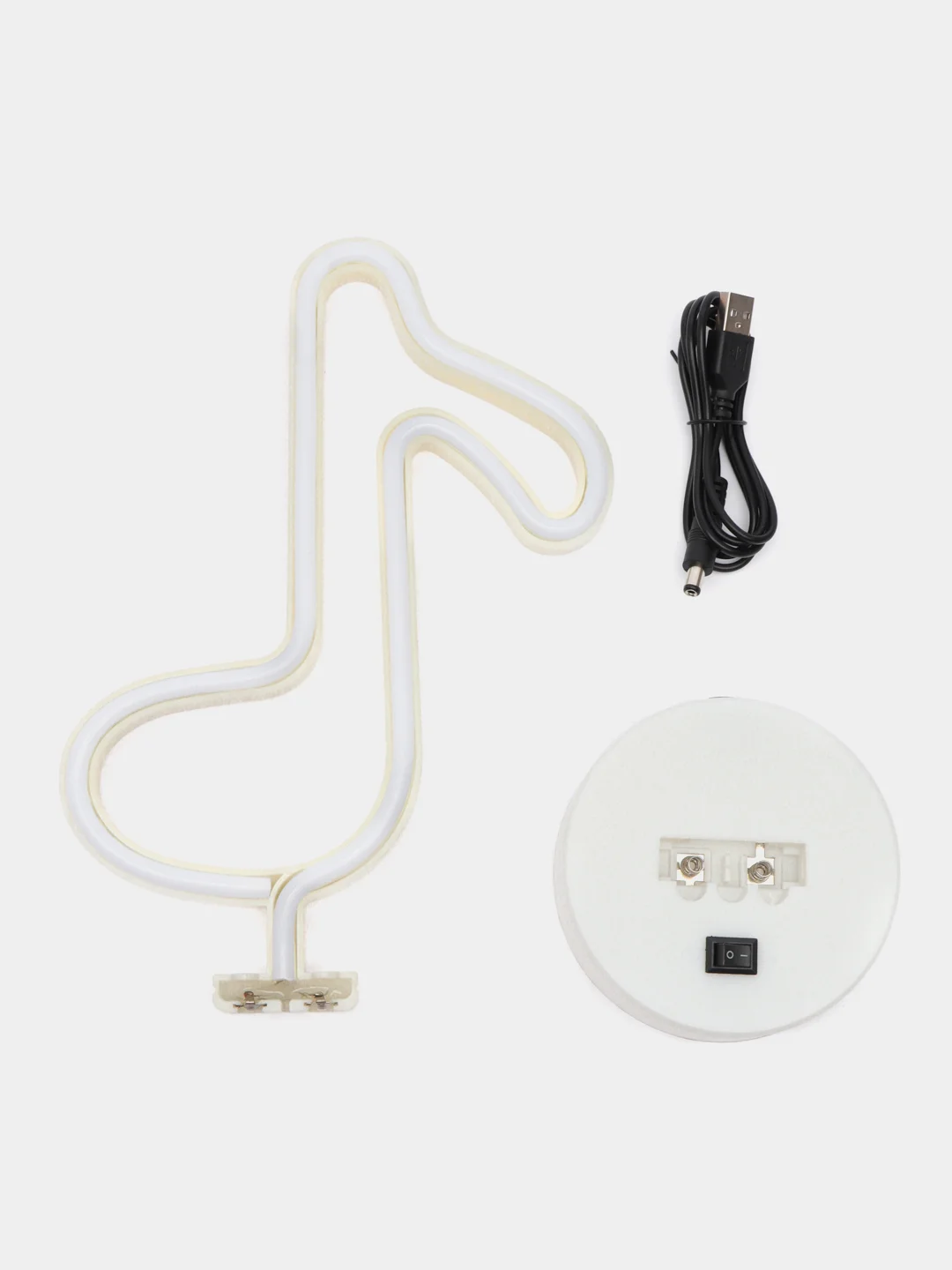 Розовый светильник неоновый (USB в комплекте)