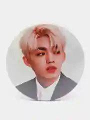 Бежевый значок Севентин, Seventeen, Kpop, кпоп, значок на рюкзак, металлический значок