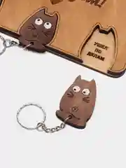 Ключница настенная. "Дом там, где мы!" с 3 котобрелками