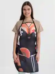 Черный фартук кухонный подарочный оригинальный / подарок на любой праздник