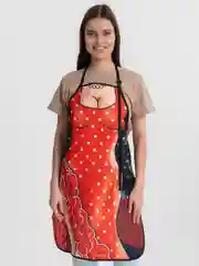 Коралловый фартук кухонный подарочный оригинальный / подарок на любой праздник