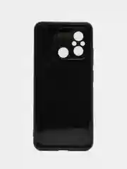 Синий силиконовый чехол Redmi 12C Redmi 11A Infinix Note 30i Realme C55, карбон с защитой камеры