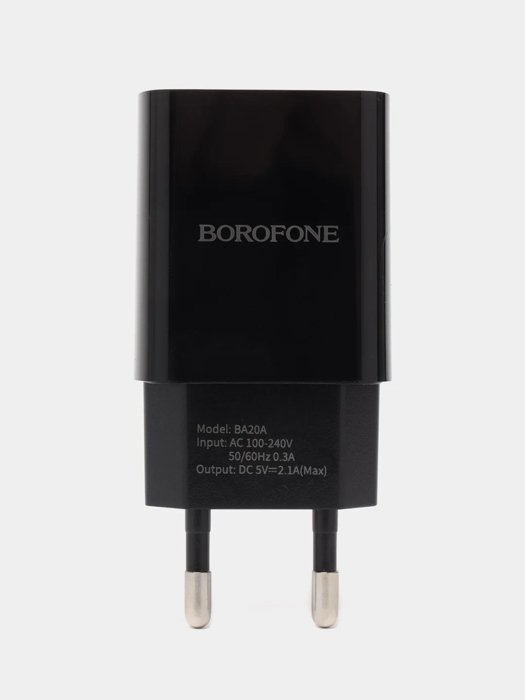 Черный зарядное сетевое устройство 2.1А С Кабелем 1 м Borofone BA20A зарядка на андроид
