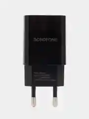 Черный зарядное сетевое устройство 2.1А С Кабелем 1 м Borofone BA20A зарядка на андроид
