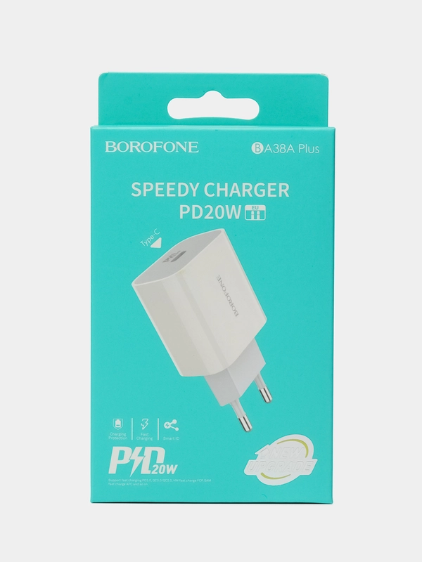 Быстрая зарядка Type-C BOROFONE BA38A PLUS, 20W