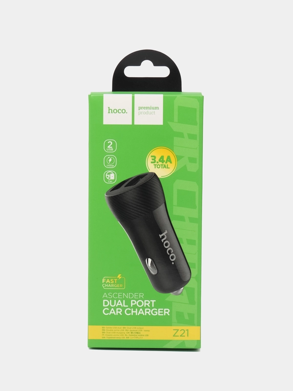 Автомобильное зарядное устройство Hoco Z21 2USB (3.4 A)